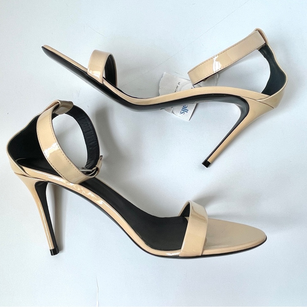 Theory Laisle Beige Strappy Heels